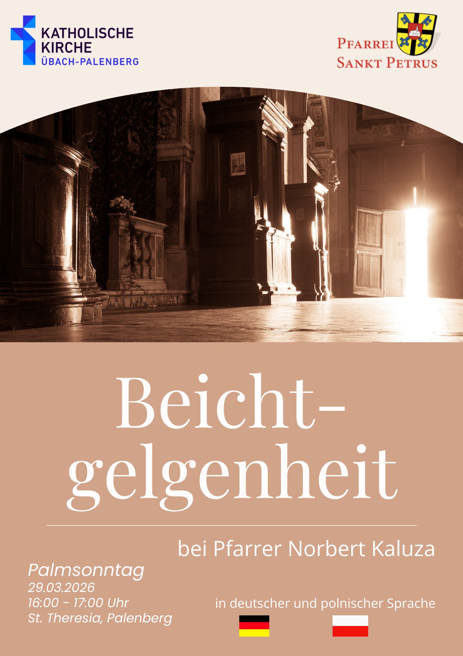 Beige And Brown Minimalist New Arrival Poster (1) (c) Pfarrei