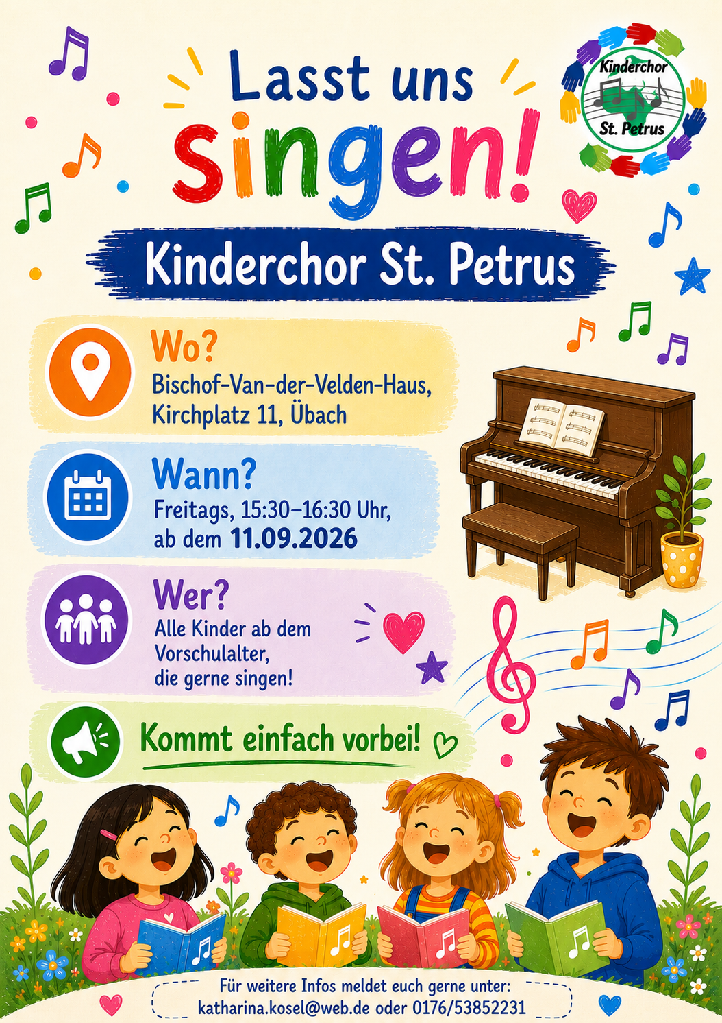 Flyer_Kinderchor (c) Pfarrei